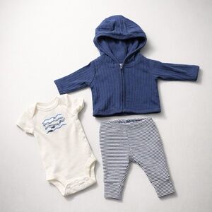 Carter's Blue and White Kids Matching Set